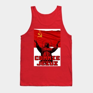 Commie Jesus Soviet Flag Tank Top